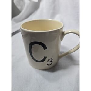 [ C3 ] SCRABBLE GAME BOARD, Ceramic Coffee Cup / Mug, Vintage